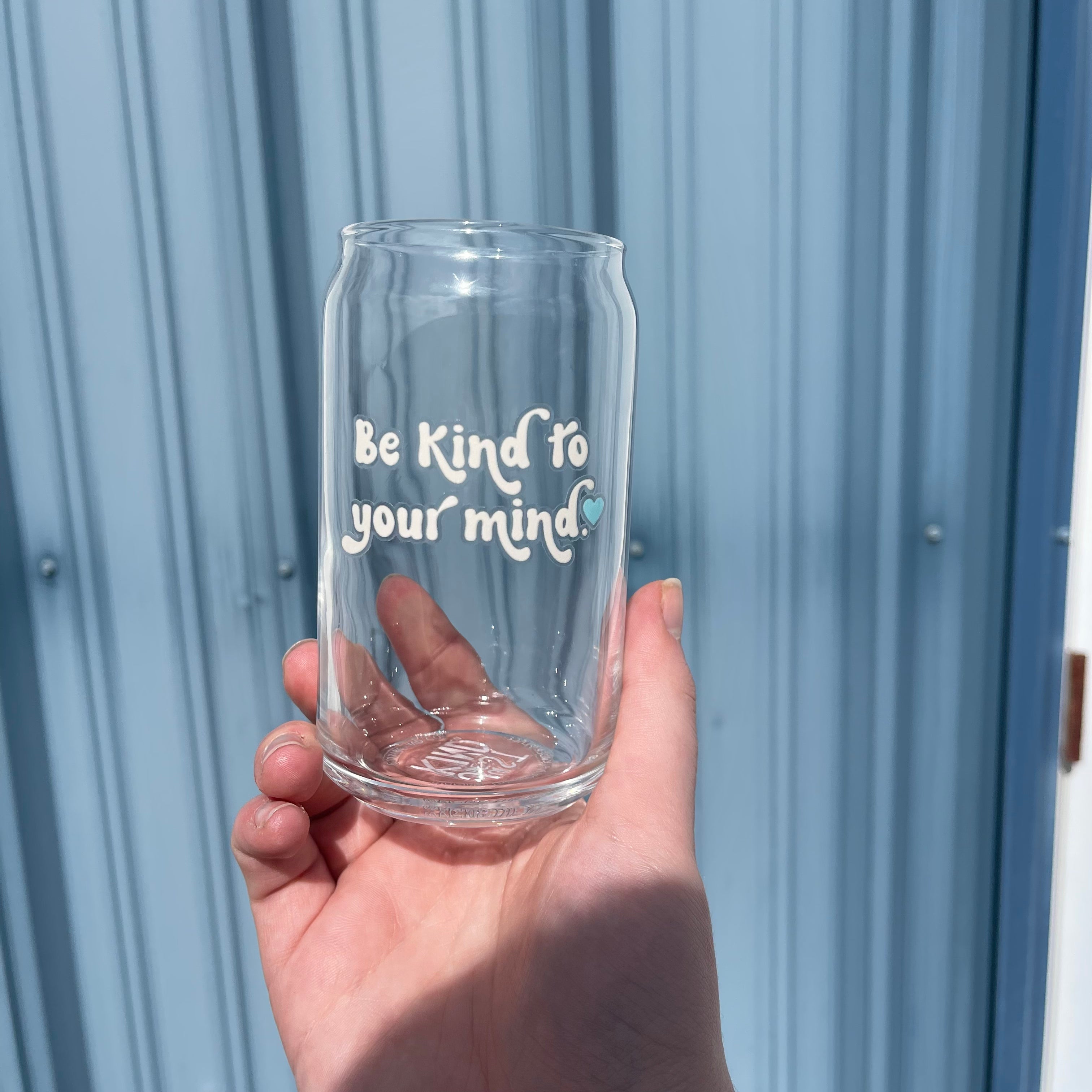 Just Be Kind! Preppy Doodles - Glass Mug - beer can glass - coffee cup –  Just Be Kind Co.