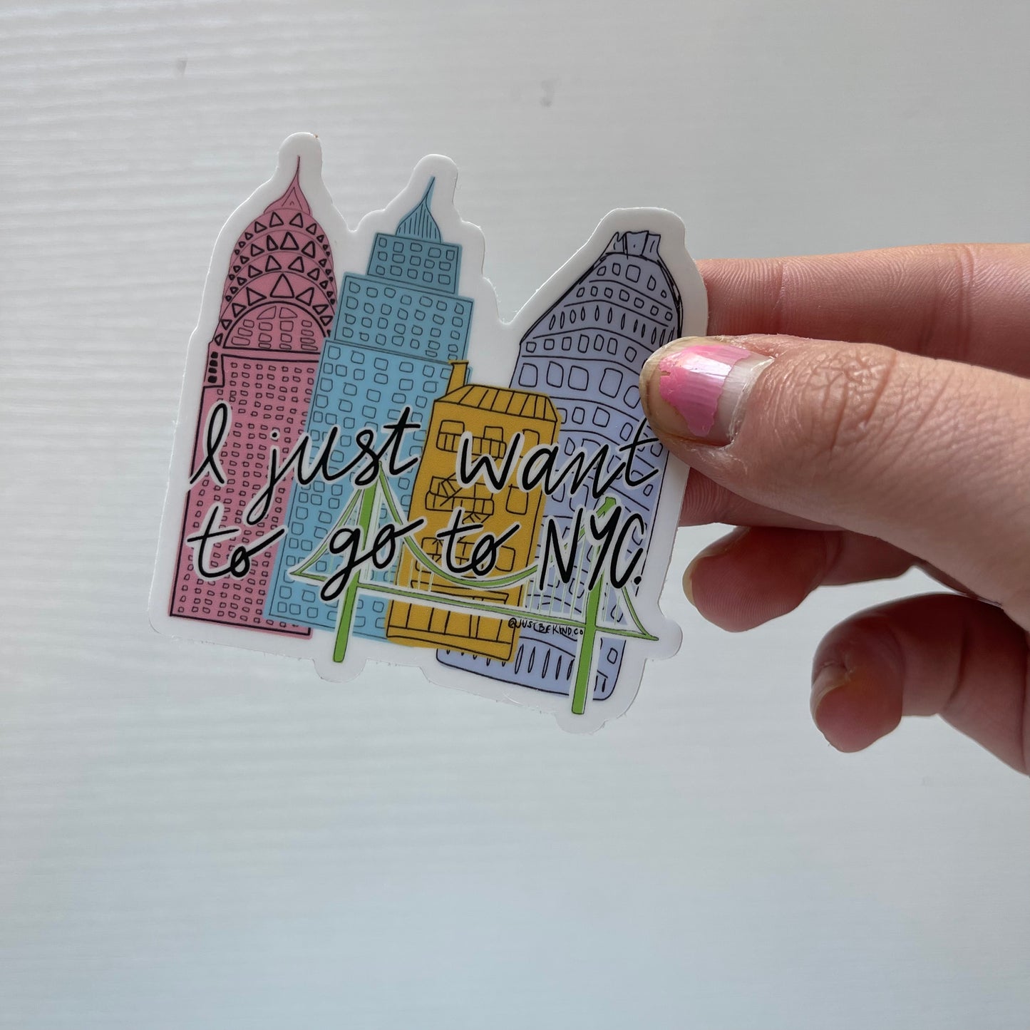 I Just Want To Go To NYC - Sticker